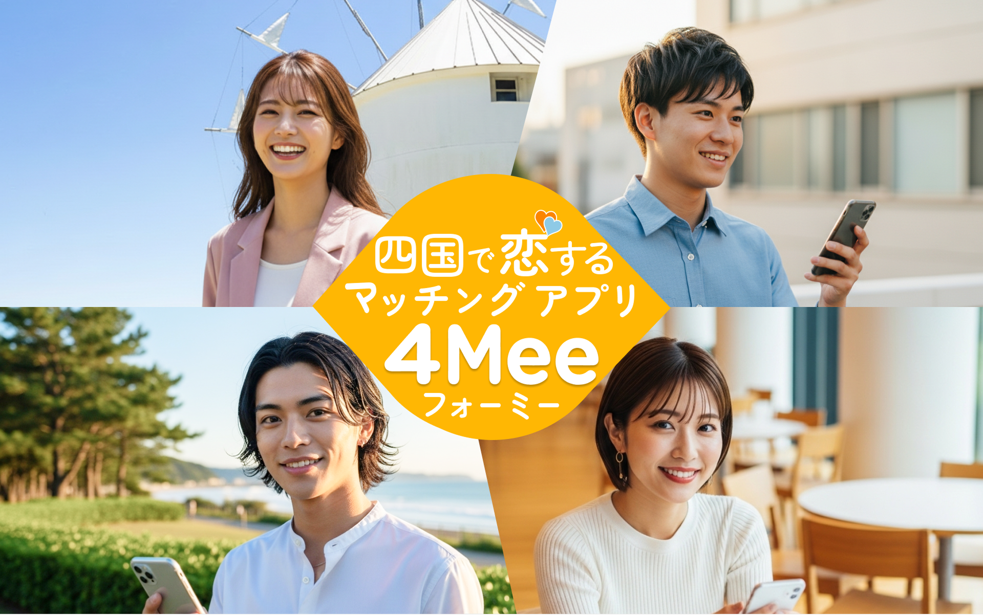 四国で恋するマッチングアプリ 4Mee